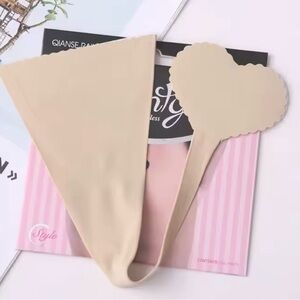 Strapless Panty Nude Invisible Self Adhesive Women's Intimate Wear No Show-NWT